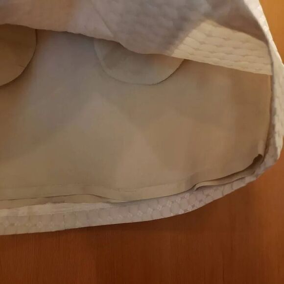 BCBG Max Azria “Penny” Military Style Double Button Cream skirt - Picture 5 of 9